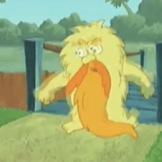 😡 e4a12982 The Once-ler The Lorax Cartoon, Animation, Natur, Umwelt, Dr. Seuss telegram sticker
