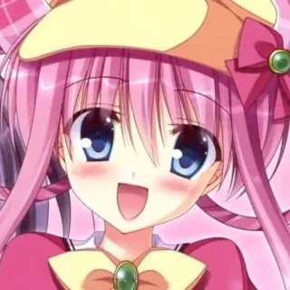 😊 12eff73c Аниме, Манга, Мультфильм, Милый, Каваий, Розовые волосы telegram sticker