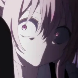 ⚠️ 74c452d2 Аниме, Манга, Девушка, Розовые волосы, Испуганная, Аниме девушка telegram sticker