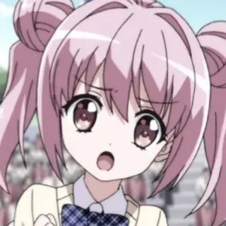 😲 7deb6112 Аниме, Девушка, Школьная форма, Милый, Мультфильм, Персонаж telegram sticker