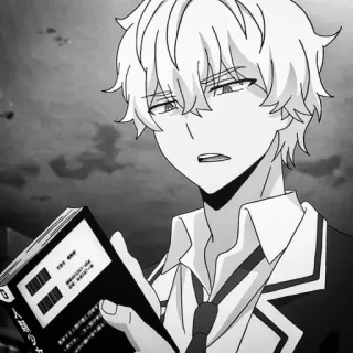 🍇 2f02fd68 动漫, 漫画, 男孩, 阅读, 角色, 书 telegram sticker