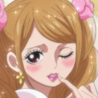 💞 dc058e1a アニメ 女の子, 漫画, かわいい, ウインク, キラキラ, 女の子 telegram sticker