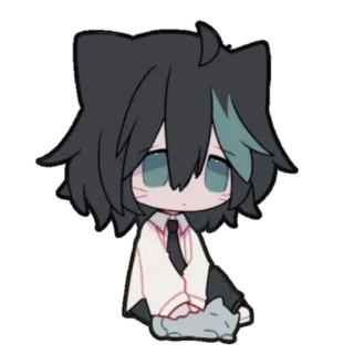 😿 47eef2d2 애니메이션, 고양이, 고양이소년, 귀여운, 카와이, 스티커, 만화 whatsapp sticker