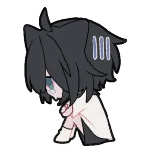 🔅 8f87b6ea 애니메이션, 슬픈, 우는, 외로운, 우울 whatsapp sticker