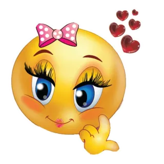 🥰 824bf920 Emoji, Wajah, Lucu, Feminin, Hati, Ekspresi telegram sticker