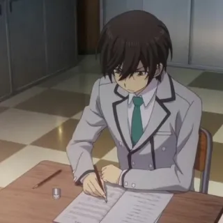 ✨ 10f1d57c アニメ, 学校, 勉強, 執筆, 教室 whatsapp sticker