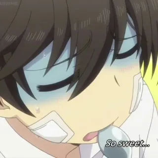 😰 2d409313 So sweet... アニメ, かわいい, キャラクター, 感情, 漫画 whatsapp sticker