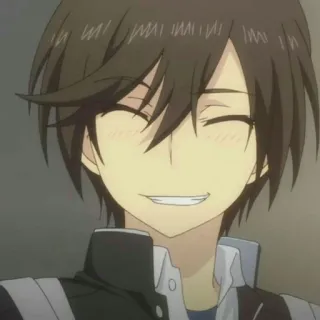 😁 ac412b6b Otosaka Yuu Charlotte アニメ, Charlotte, 乙坂有宇, キャラクター, 笑顔 whatsapp sticker