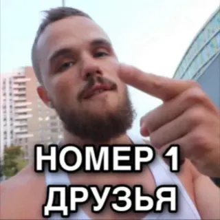 ☝️ 1b08dc85 НОМЕР 1
ДРУЗЬЯ номер один, друзья, русский, человек, палец telegram sticker