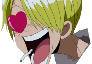😍 1da71b10 Sanji One Piece Аниме, Мультфильм, One Piece, Санджи, Персонаж telegram sticker