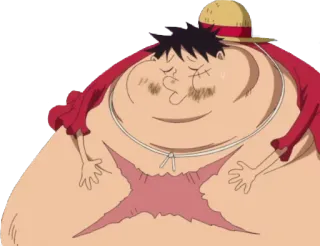 🤢 1feff994 Luffy One Piece луффи, аниме, ван пис, смешной, персонаж telegram sticker