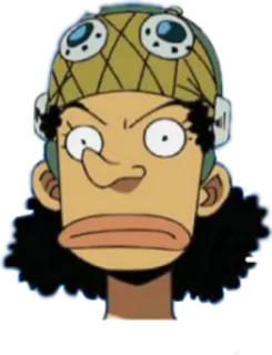 😐 836e11dd Usopp One Piece Аниме, Персонаж, Смешные, One Piece telegram sticker