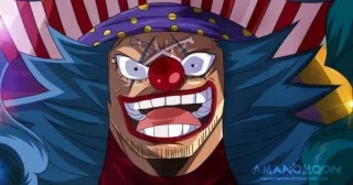 🤡 b9fb7892 Buggy One Piece Anime, Piraat, Clown, One Piece, Buggy de Clown telegram sticker