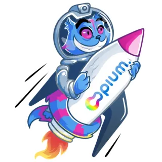 Opium Cheshire cat telegram stickers