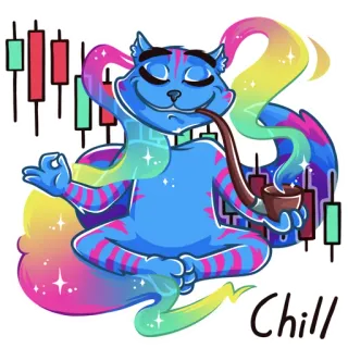 Opium Cheshire cat telegram stickers