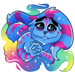 Opium Cheshire cat telegram stickers