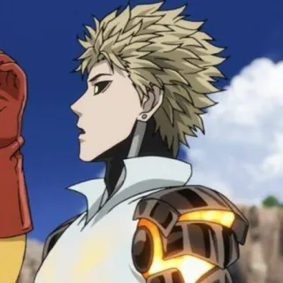 🥊 fc2f420b Genos One-Punch Man Anime, Cyborg, Genos, One-Punch Man, Held telegram sticker