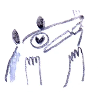 😍 8616f490 szczur, szkic, zwierzę, rysunek telegram sticker