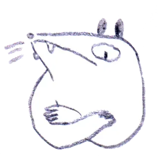 😒 a93058c1 szczur, zwierzę, kreskówka, rysunek, szkic telegram sticker