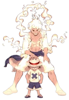 😇 41ed347f Luffy One Piece Anime, One Piece, Luffy, Dibujos animados, Personaje telegram sticker