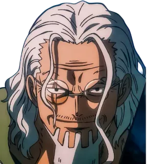 🤨 623687ef Silvers Rayleigh One Piece Anime, One Piece, Silvers Rayleigh, Personaje telegram sticker