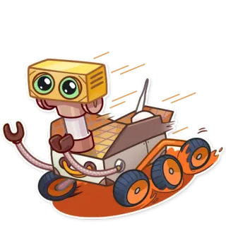 🥺 8837de8f robot, słodki, kreskówka, maszyna, postać, naklejka telegram sticker