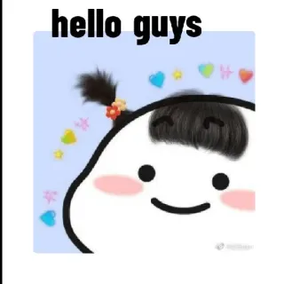 😌 5cf5d245 hello guys Dibujos animados, Saludo, Lindo, Personaje whatsapp sticker