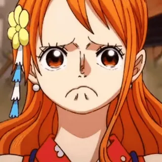 🥺 8034111f Nami One Piece anime, sad, one piece, nami, cartoon telegram sticker