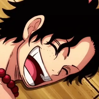 😂 900b66c7 Portgas D. Ace One Piece anime, one piece, ace, laughing, smiling telegram sticker