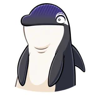 😐 1e521639 lumba-lumba, binatang, imut, kartun telegram sticker