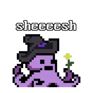🤯 f0bc3e29 sheeeesh sheeeesh, 像素艺术, 巫师, 可爱, 表情包 telegram sticker