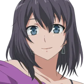 ☺️ 2e12d2cf Anime, Kobieta, Postać, Ilustracja, Portret telegram sticker