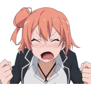 😫 d6152143 animé, fille, excitée, mignon, dessin animé, personnage, illustration telegram sticker