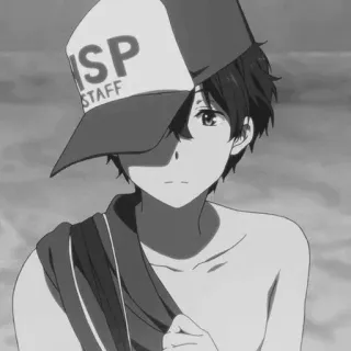 🕸 3c58d1f6 STAFF 애니메이션, 소년, 지팡이, 모자 telegram sticker