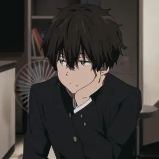 🍪 1c255629 Anime, Menino, Adolescente, Estudante, Hyouka telegram sticker