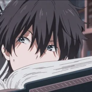 🍪 7bd266b5 Anime, Menino, Livro, Estudante, Lendo telegram sticker