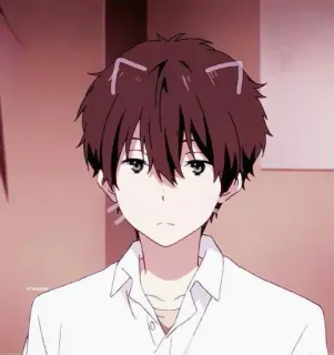 🍪 c056920c Anime, Menino, Orelhas de gato, Desenho animado, Mangá, Fofo telegram sticker