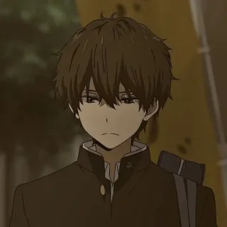 🥢 33208707 อนิเมะ, ตัวละคร, เด็กผู้ชาย, ชุดนักเรียน telegram sticker