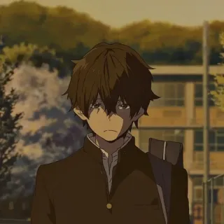 🥢 3707ce46 อนิเมะ, เด็กผู้ชาย, ชุดนักเรียน, เศร้า, อารมณ์, วัยรุ่น telegram sticker