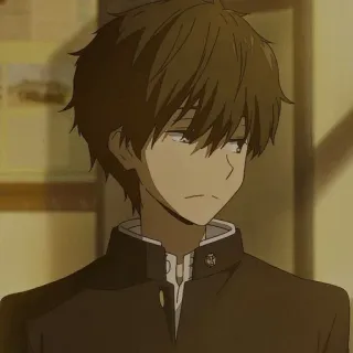 🥢 3fb73b52 อนิเมะ, ตัวละคร, เด็กผู้ชาย, ชุดนักเรียน telegram sticker