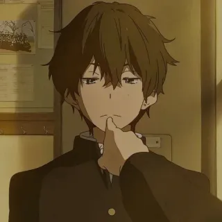 🥢 66ff82ce อนิเมะ, เด็กผู้ชาย, นิ้ว, ตัวละคร, ชุดนักเรียน telegram sticker