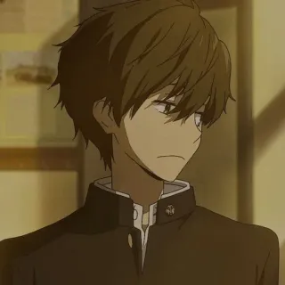 🥢 ec3cfa55 อนิเมะ, เด็กผู้ชาย, ชุดนักเรียน, ตัวละคร, ภาพเหมือน telegram sticker