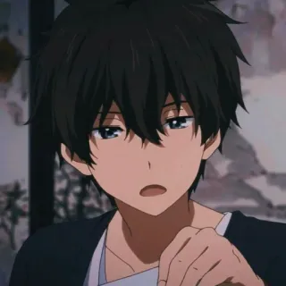 Oreki by @stikeranimeniebg telegram stickers