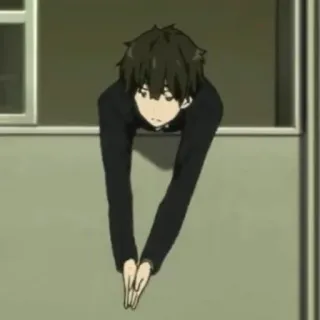 🎐 4bc667a5 anime, person, pose, cartoon whatsapp sticker