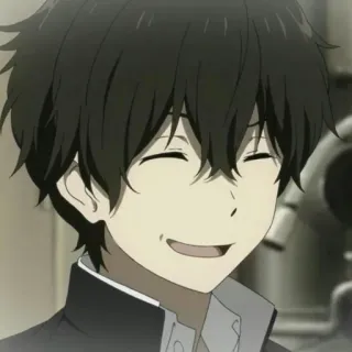 🎐 98288187 anime, boy, smiling, character, portrait whatsapp sticker