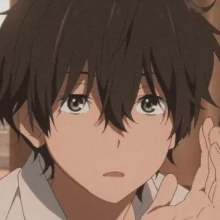 😑 006aeeea Houtarou Oreki Hyouka อนิเมะ, ตัวละคร, เฮียวกะ, โอเรกิ, โฮทาโร่ โอเรกิ, อนิเมะ ผู้ชาย telegram sticker
