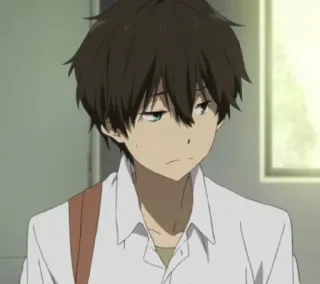 🍁 8e077f77 Houtarou Oreki Hyouka Anime, Ragazzo, Personaggio, Houtarou Oreki, Hyouka whatsapp sticker