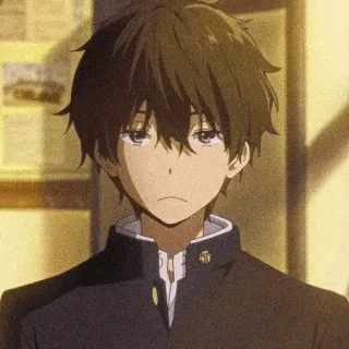 🖤 675e4f17 Houtarou Oreki Hyouka anime, male, character, Hyouka, Oreki, Houtarou telegram sticker