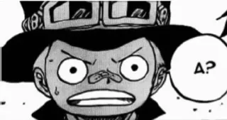 🤨 5fa20dd6 A? anime, question, manga, cartoon whatsapp sticker