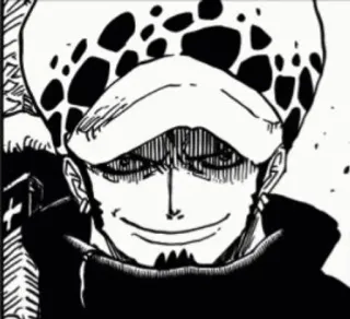 😎 7c3d2424 Trafalgar Law One Piece anime, one piece, trafalgar law, character, manga whatsapp sticker